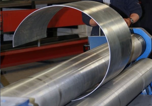 Máquina rolado de cilindros de metal